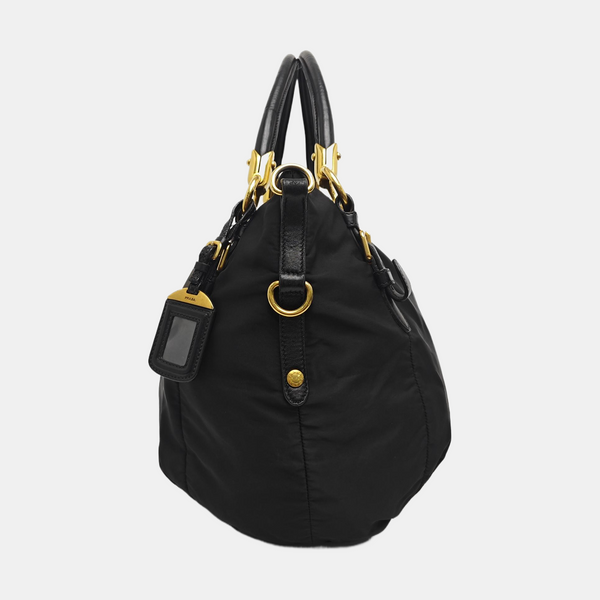 Nylon Tote Bag Black