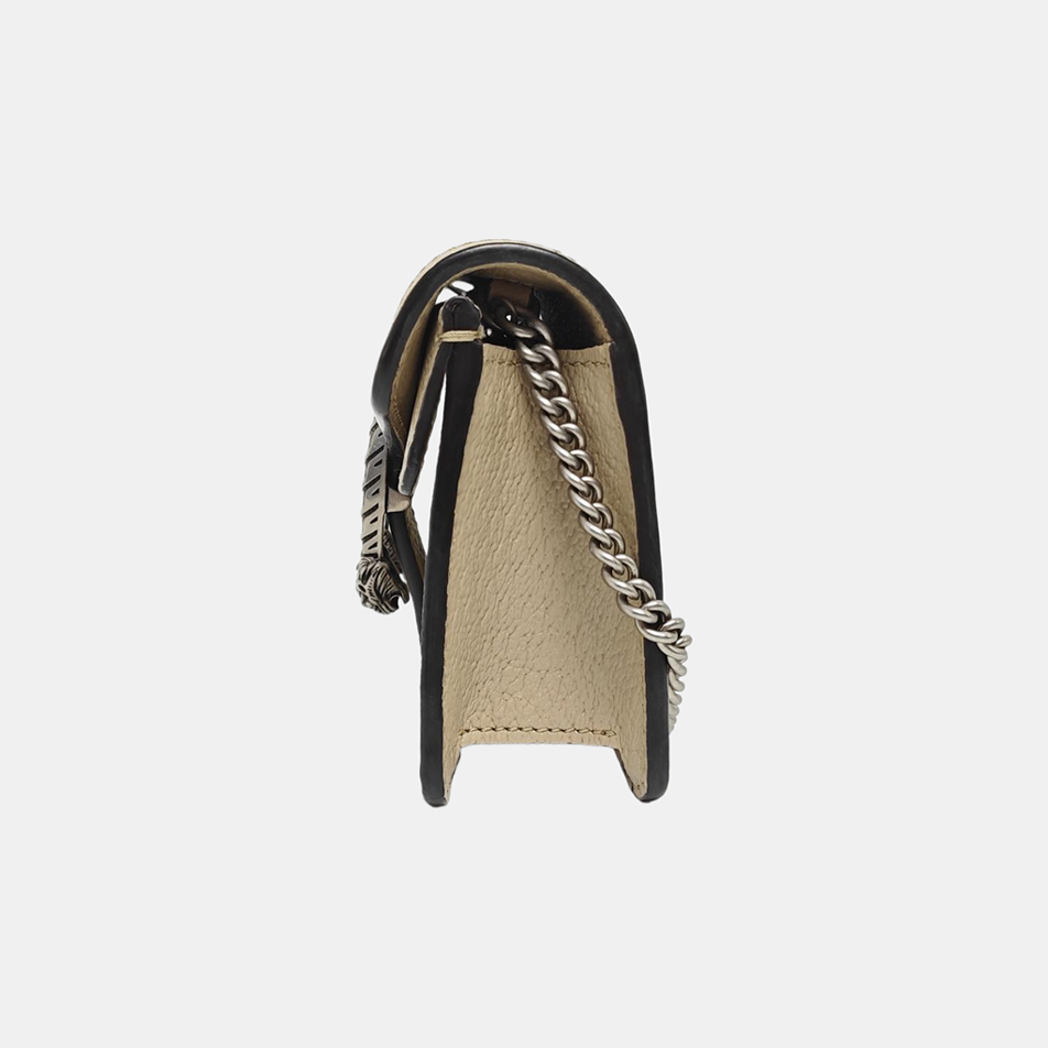 Dionysus Super Mini Monogram Coated Canvas Beige
