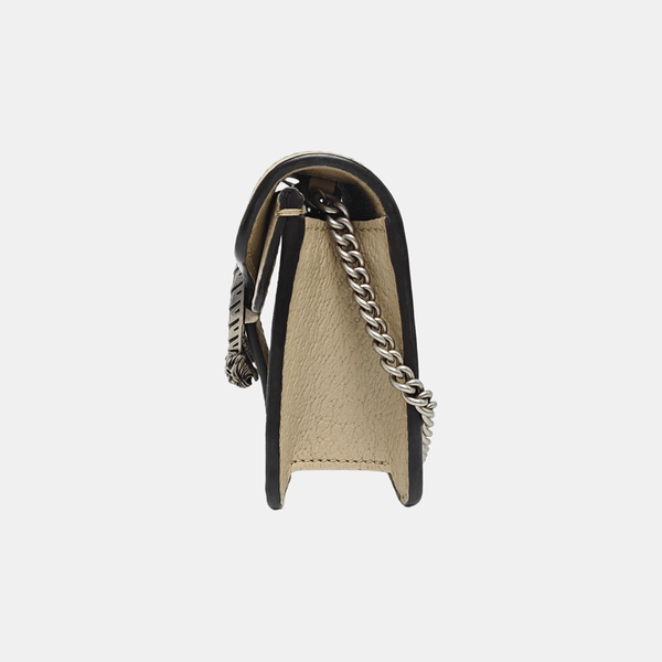 Dionysus Super Mini Monogram Coated Canvas Beige
