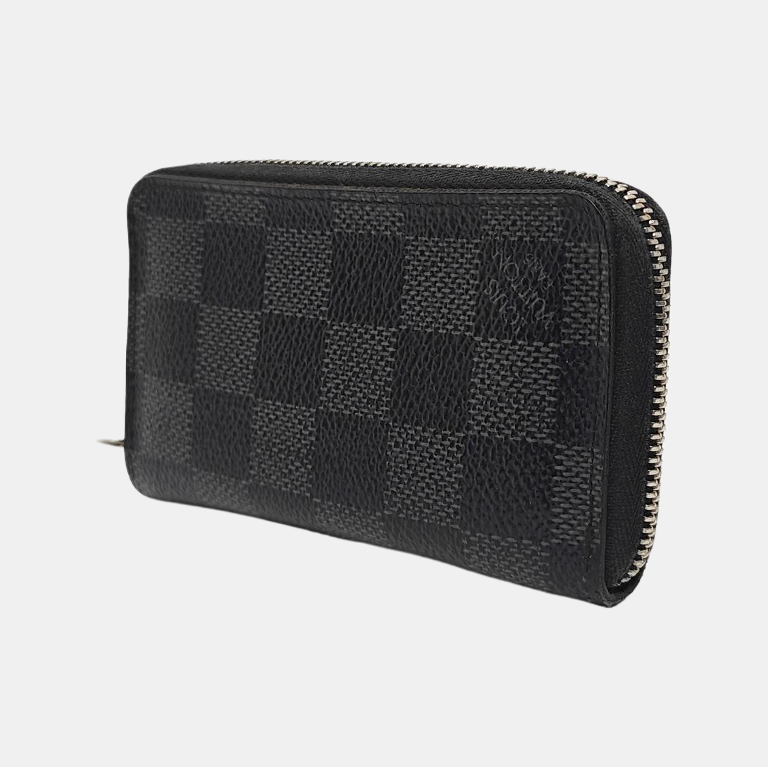 Damier Graphite Coated Canvas Wallet Gray