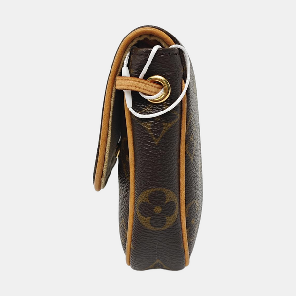 CANCUN Monogram Coated Canvas Brown