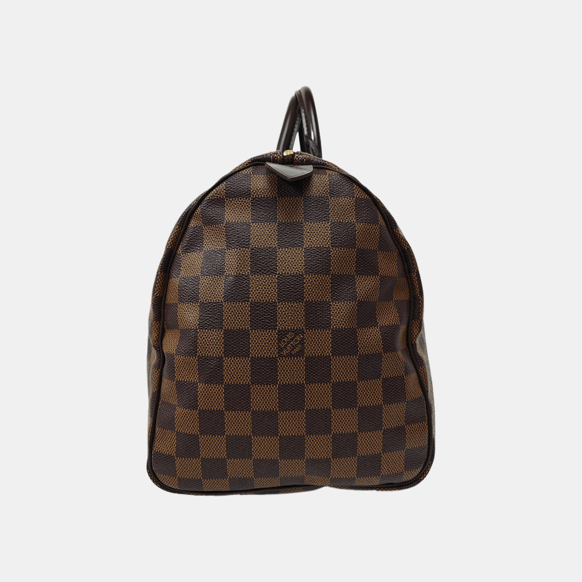 SPEEDY 35 Damier Ebene Coated Canvas Brown