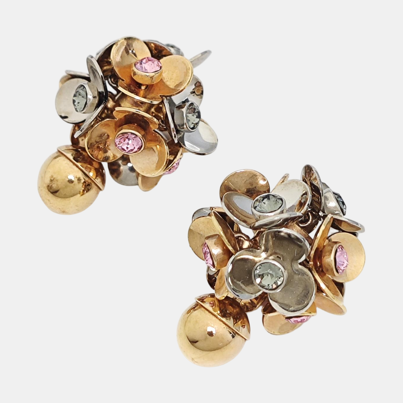 Metal Rose Gold Stud Earrings