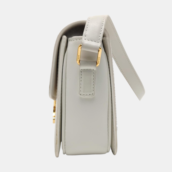 TRIOMPHE Small Coated Canvas White