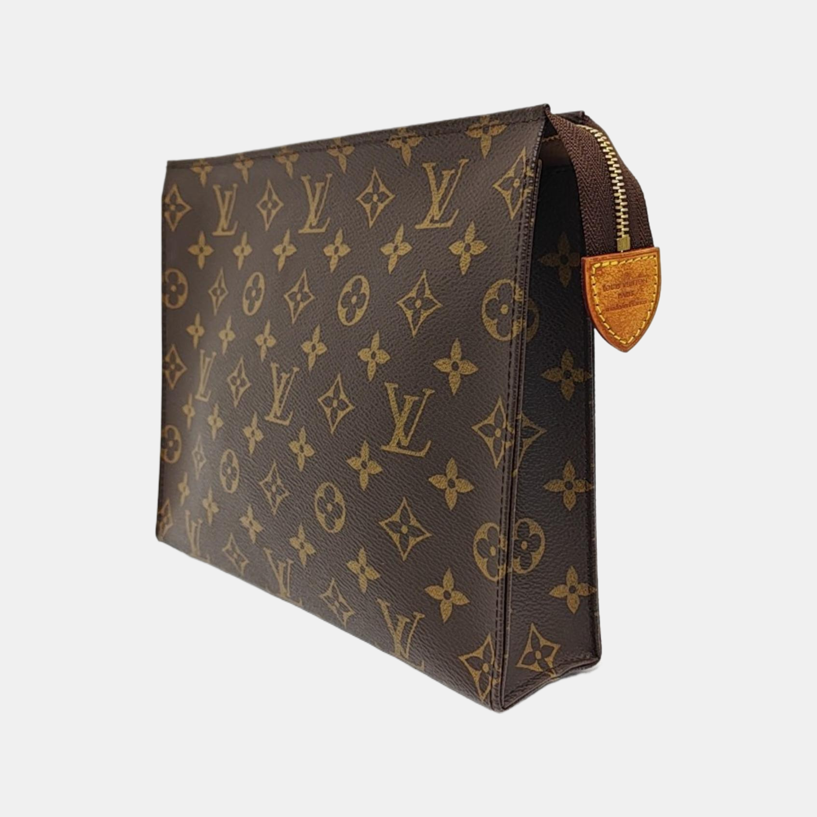 TOILET POCKET 26 Monogram Coated Canvas Brown