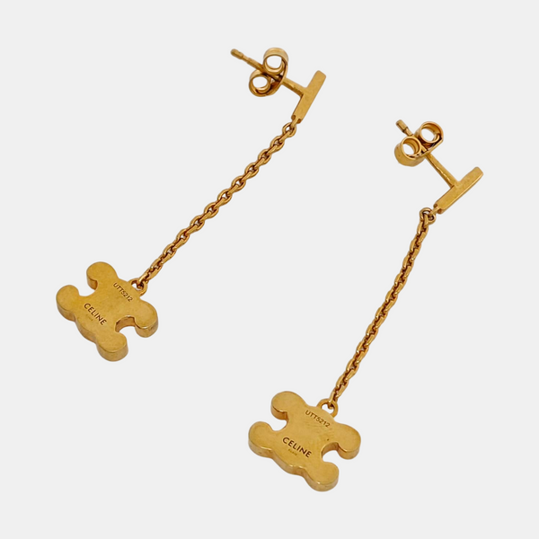 Metal Gold Stud Earrings