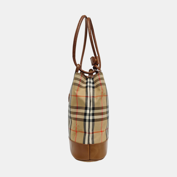 Canvas Bucket Bag Beige