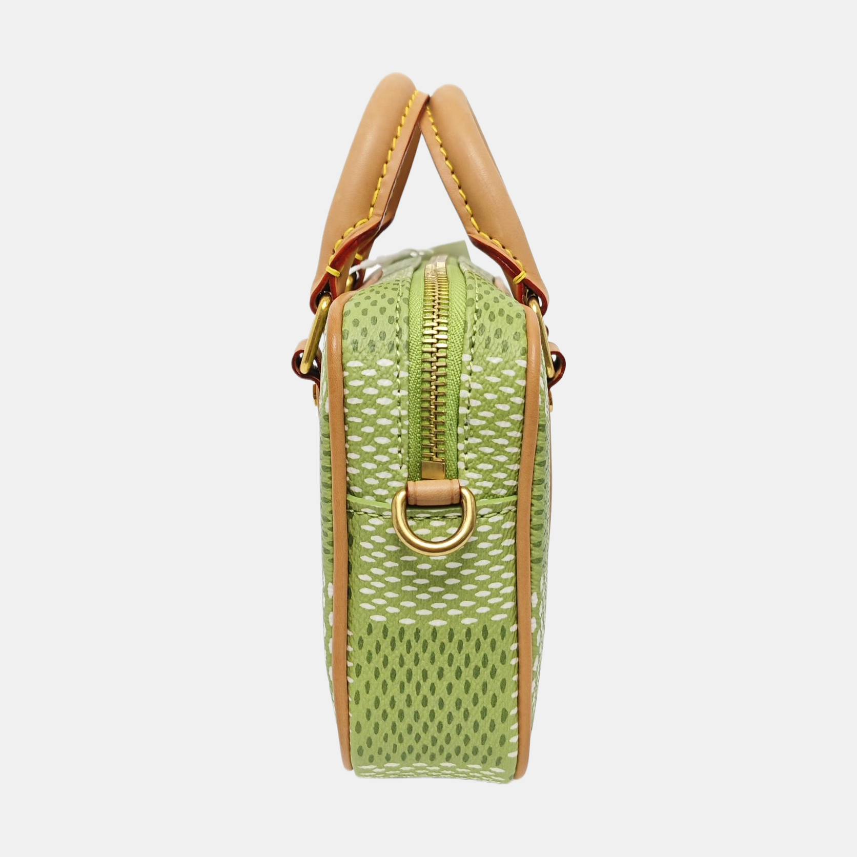 Damier Coated Canvas Shoulder Bag Nano Green