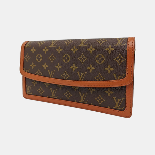 DAME GM Monogram Coated Canvas Brown