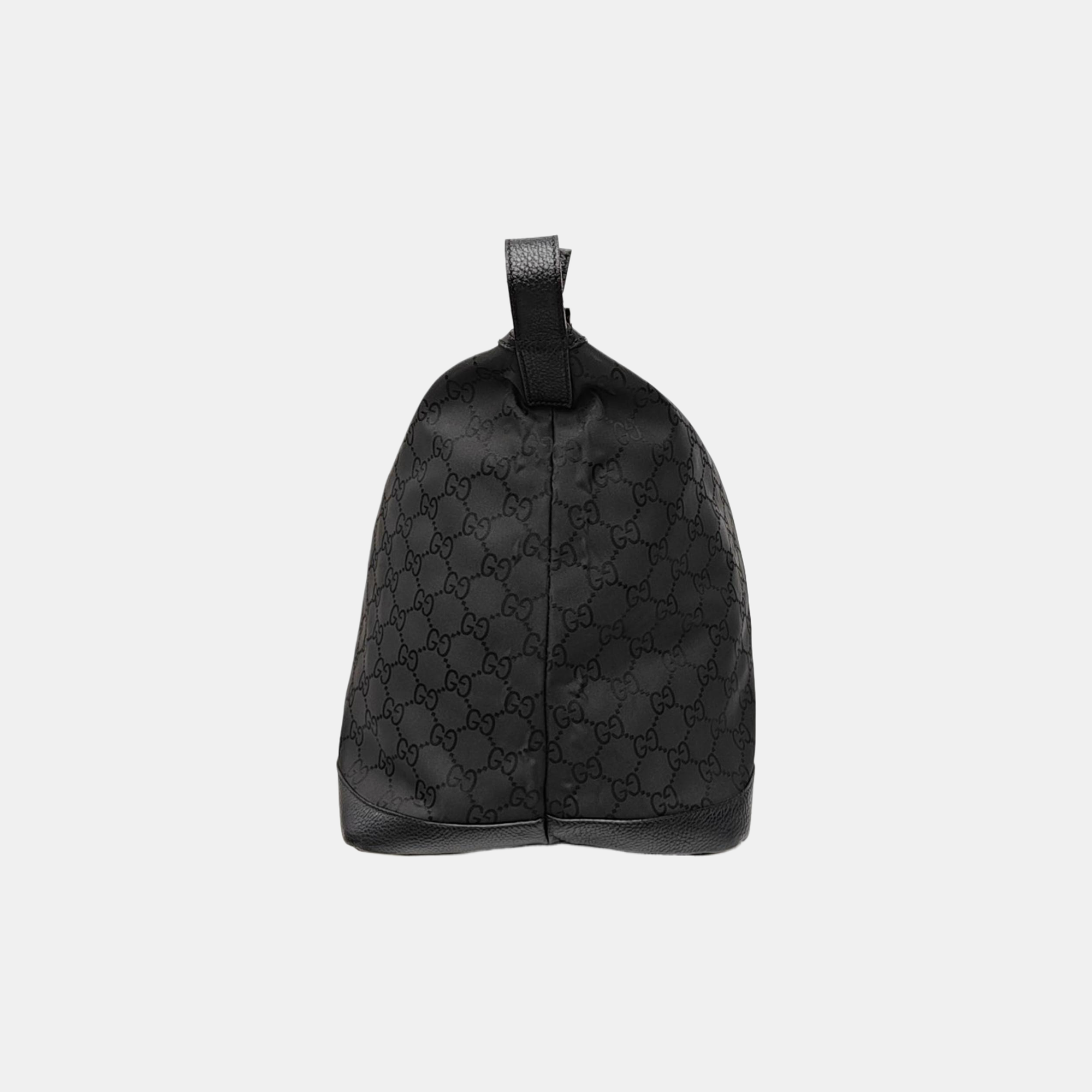 Monogram Nylon Shoulder Bag Black