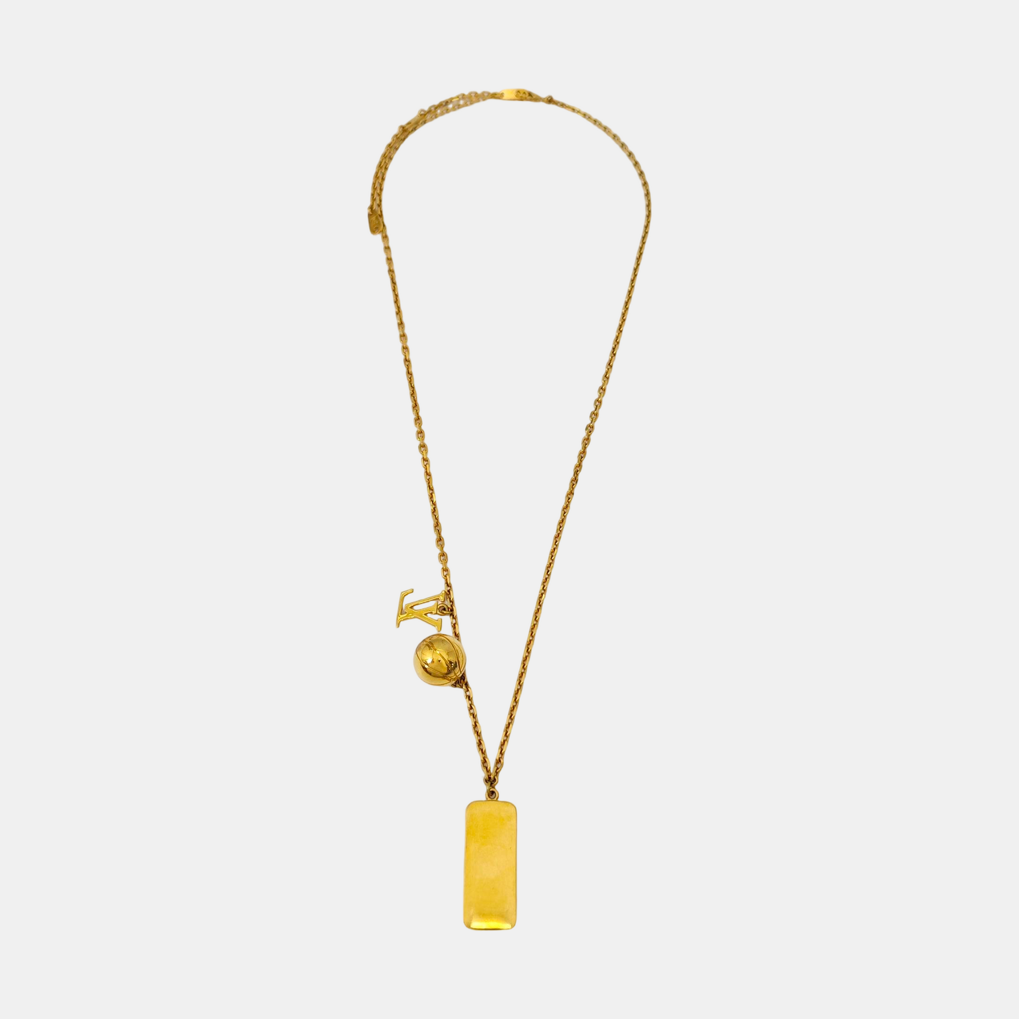 LVxNBA Metal Gold Necklace