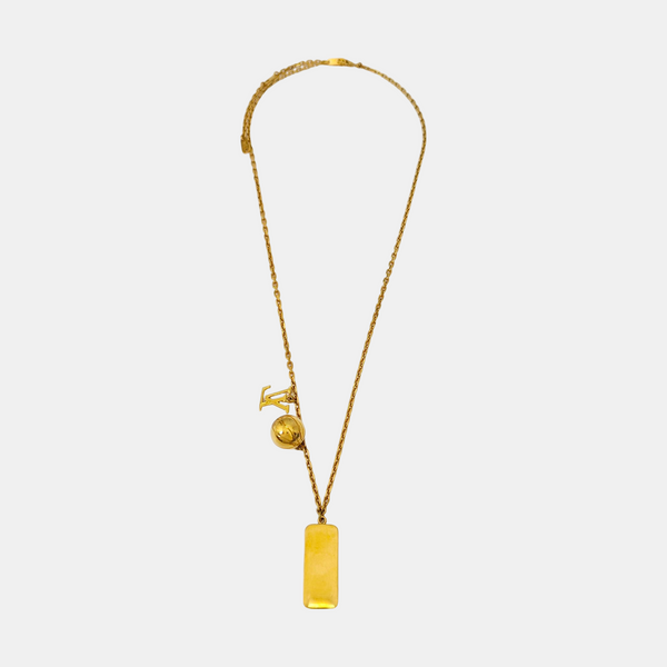 LVxNBA Metal Gold Necklace