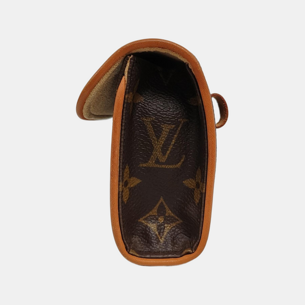 FLORENTINE Monogram Coated Canvas Brown