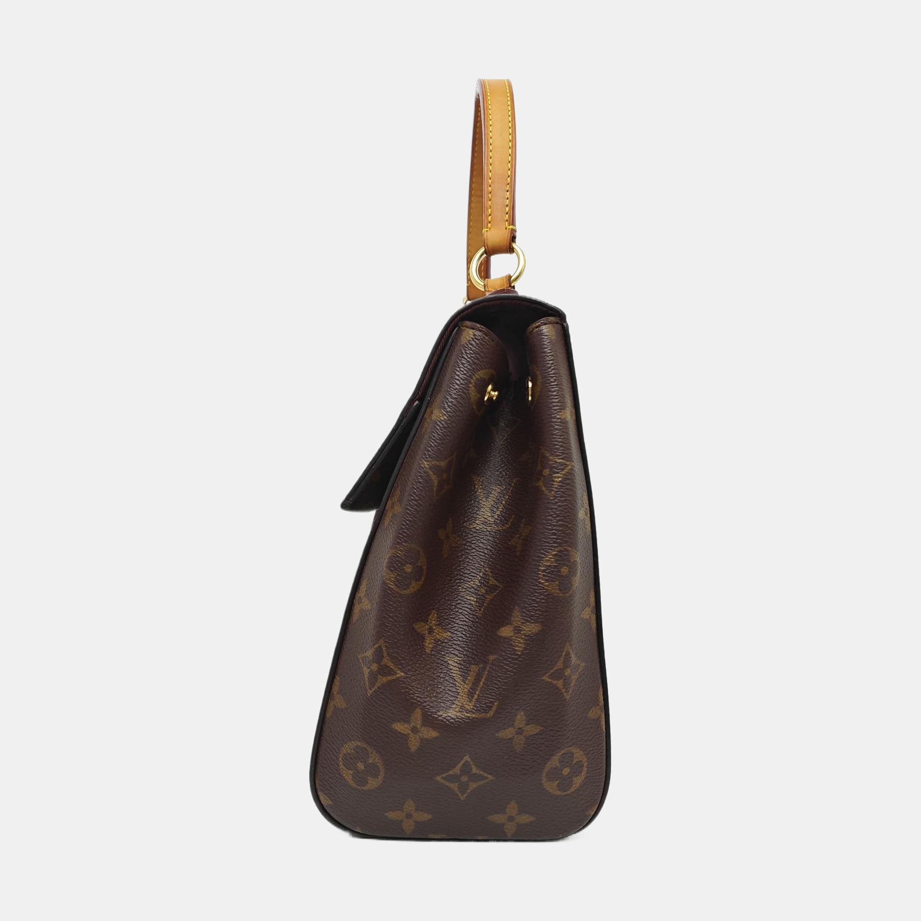 CLUNY MM Monogram Coated Canvas Brown