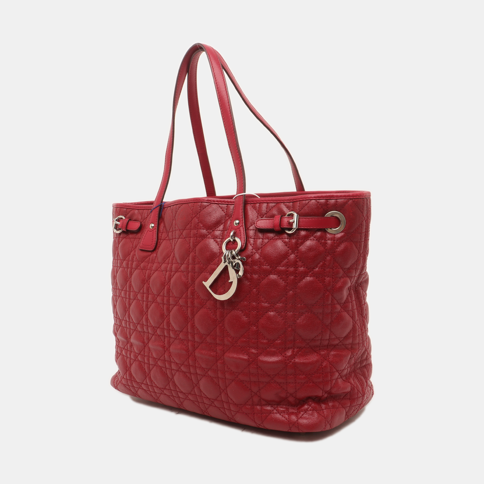Panarea Cannage Coated Canvas Red