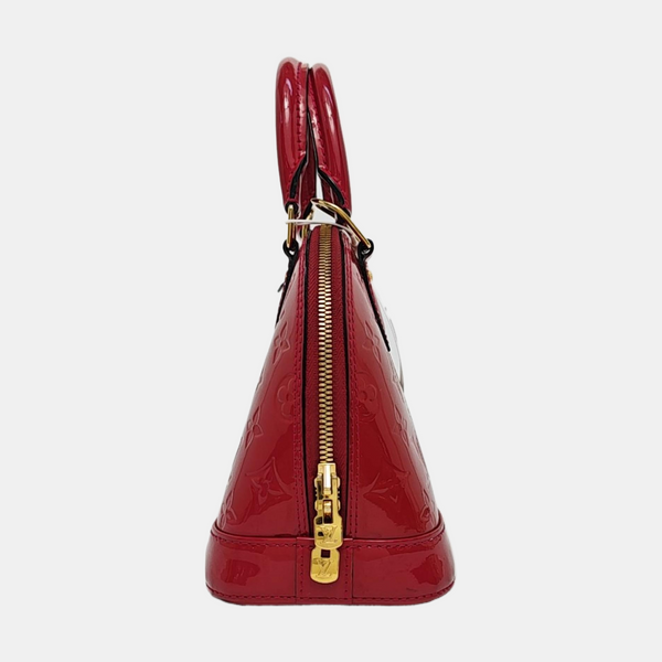 ALMA BB Monogram Patent Leather Red