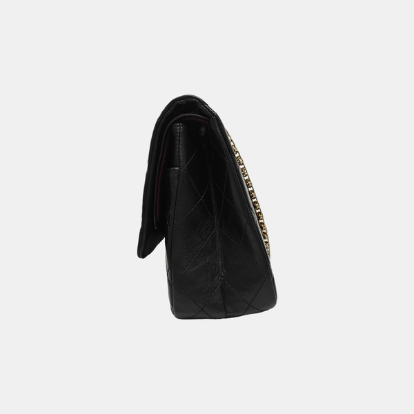 2.55 Maxi Quilted Calfskin Black