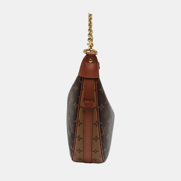 LOOP HOBO Monogram Coated Canvas Brown
