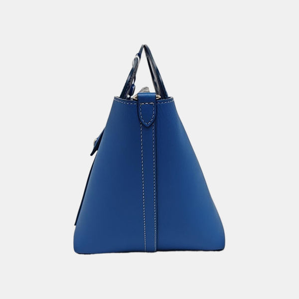 Calfskin Tote Bag Mini Blue