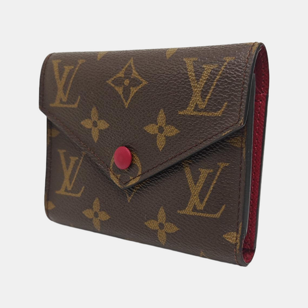 VICTORINE Monogram Coated Canvas Brown Card Holder