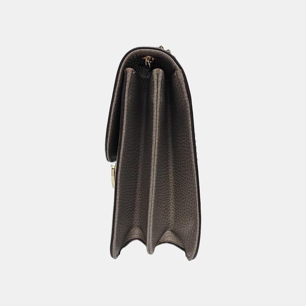 Interlocking G Large Calfskin Gray