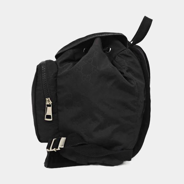 Monogram Nylon Backpack Black