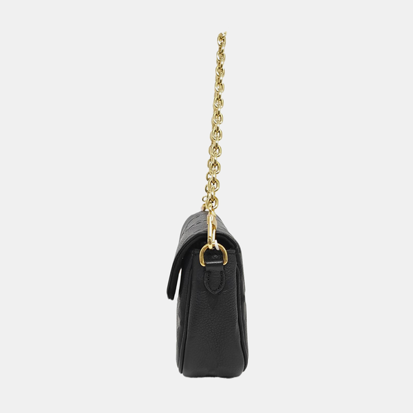 IVY Monogram Calfskin Black