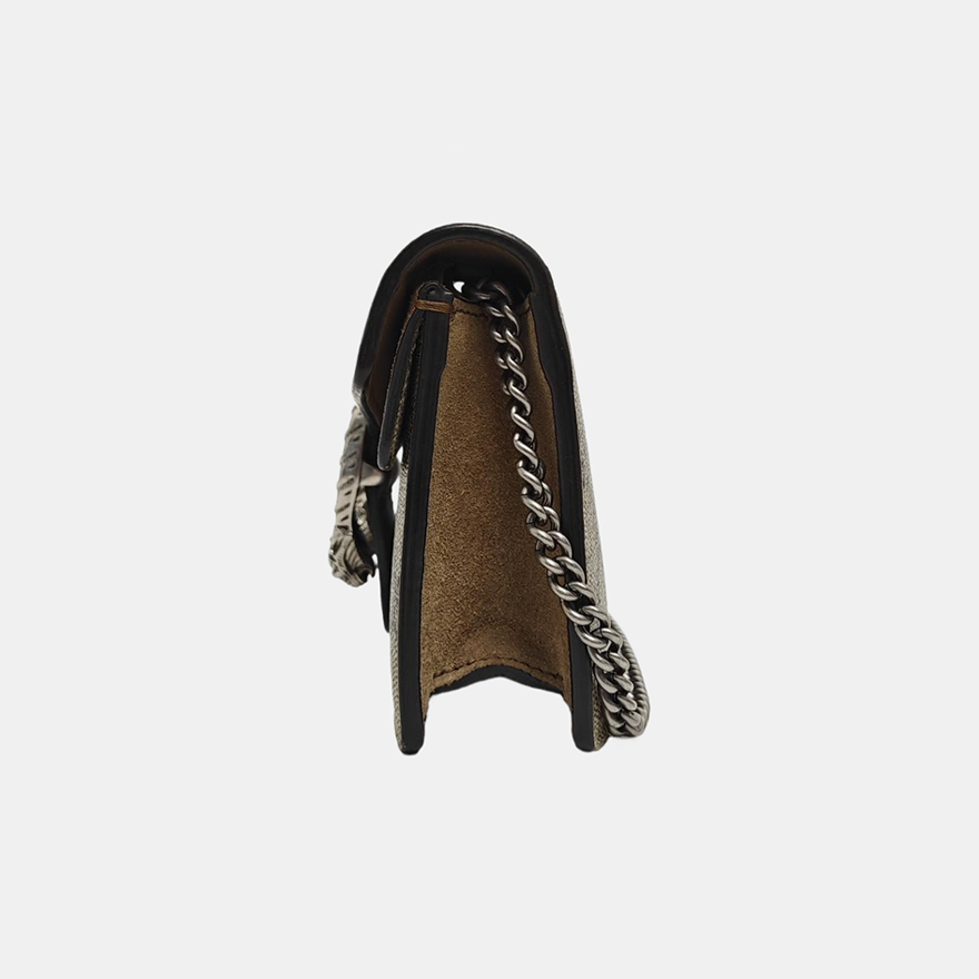 Dionysus Super Mini Monogram Coated Canvas Beige