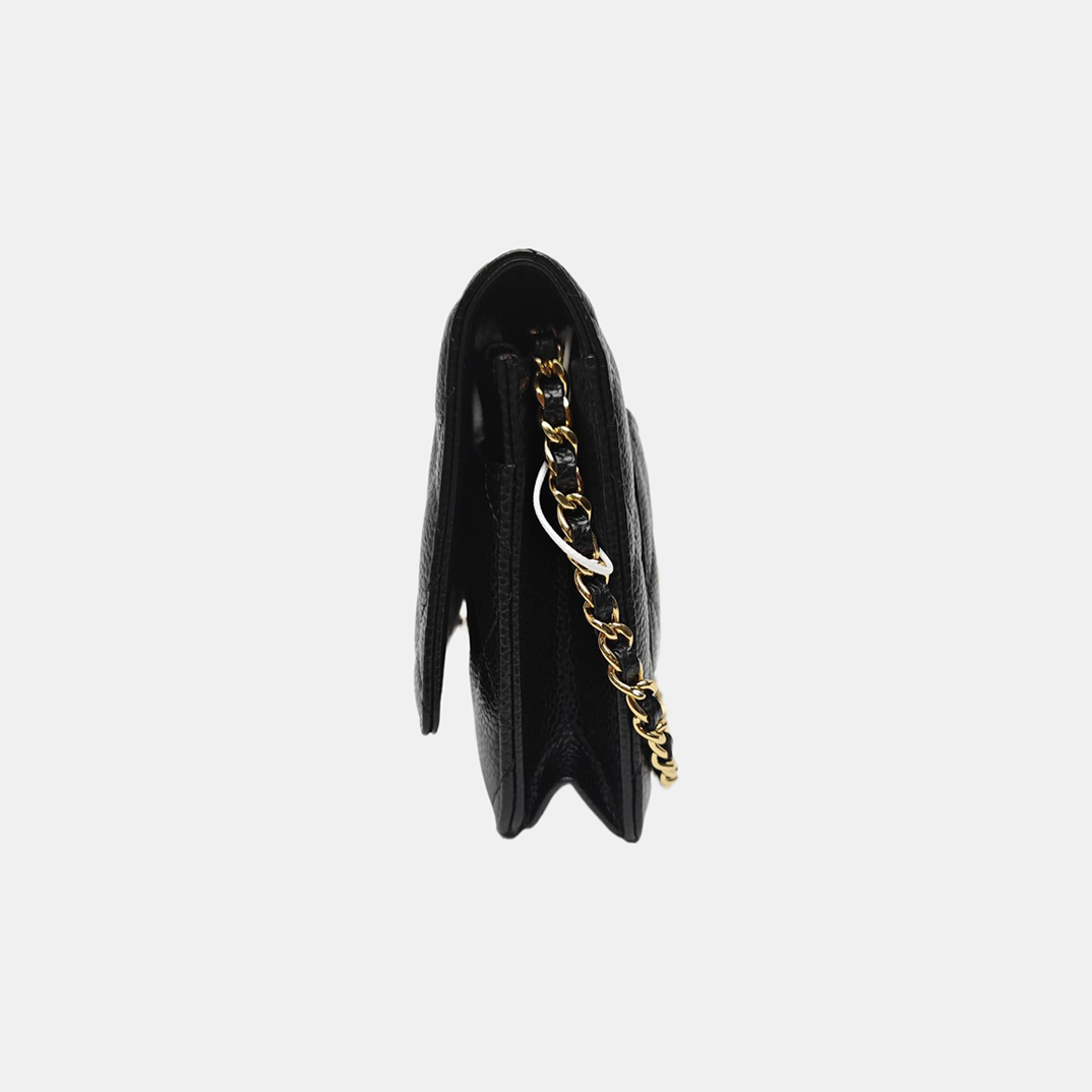 WOC Quilted Grained Calfskin Black