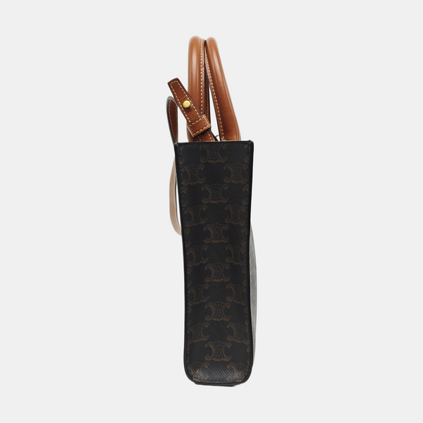 CABAS CELINE Mini Coated Canvas Brown
