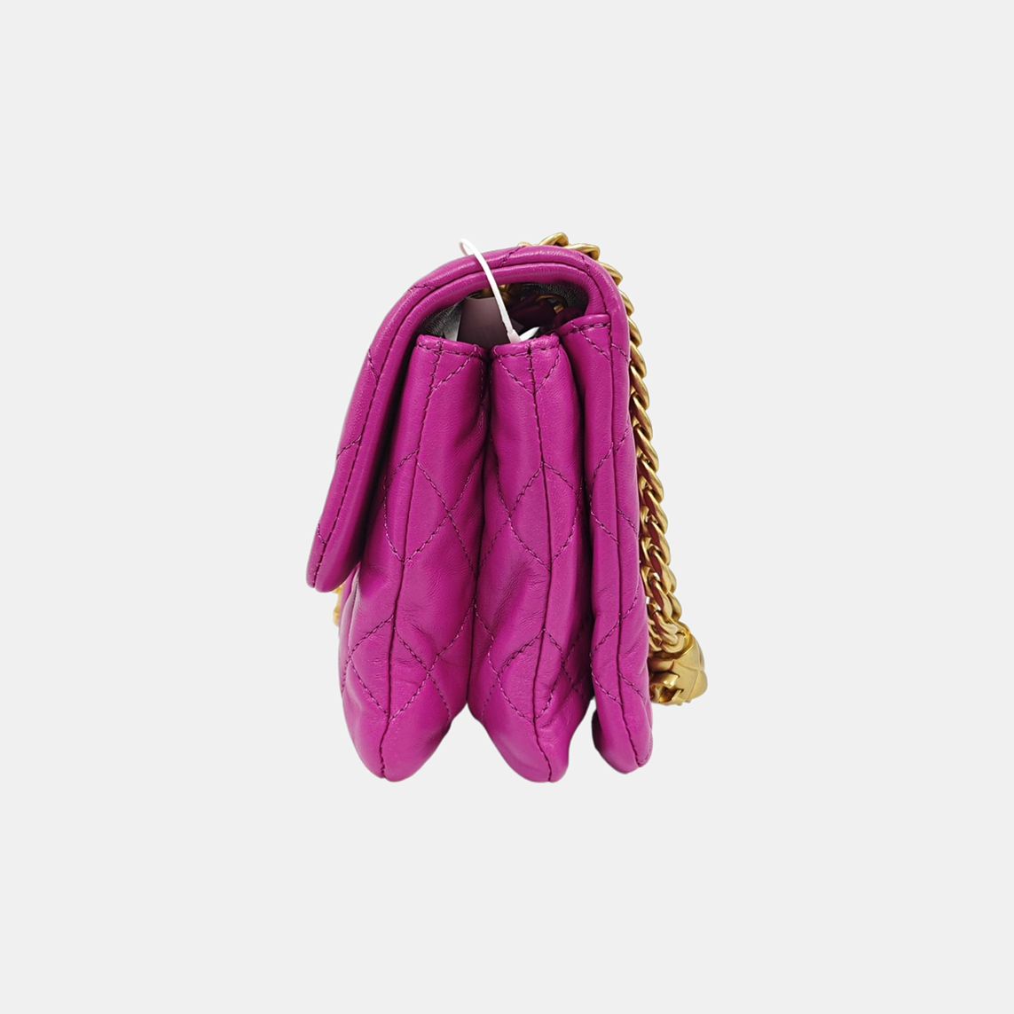 Authenticated pre-owned  CLASSIC FLAP Quilted Lambskin Purple - Shoulder Bag at Looply