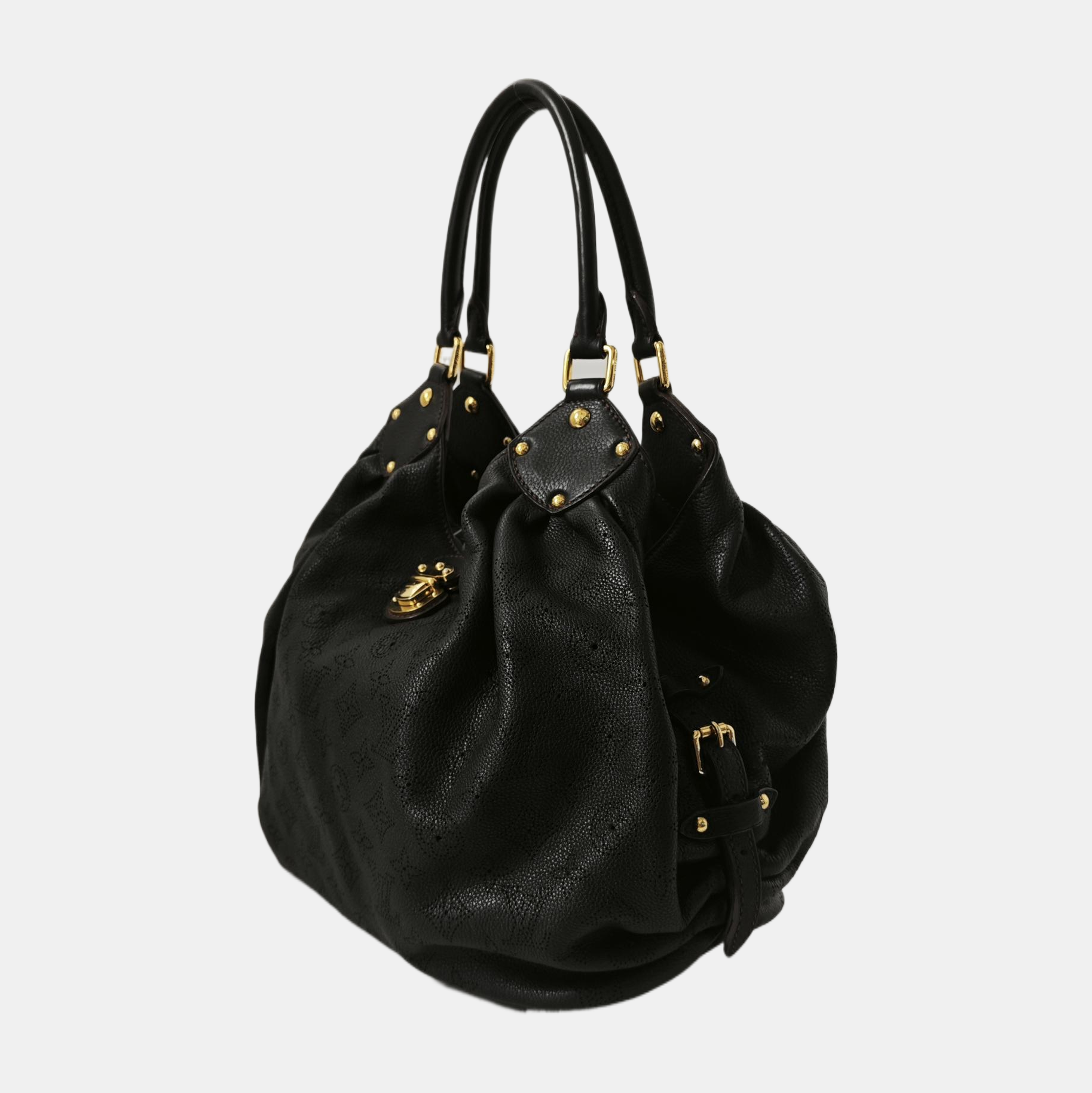 MAHINA Monogram Calfskin Black