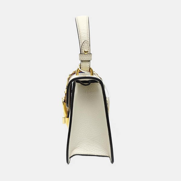 Sylvie Mini Calfskin White