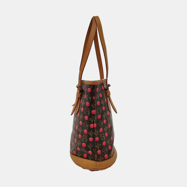 BUCKET PM Monogram Coated Canvas Brown