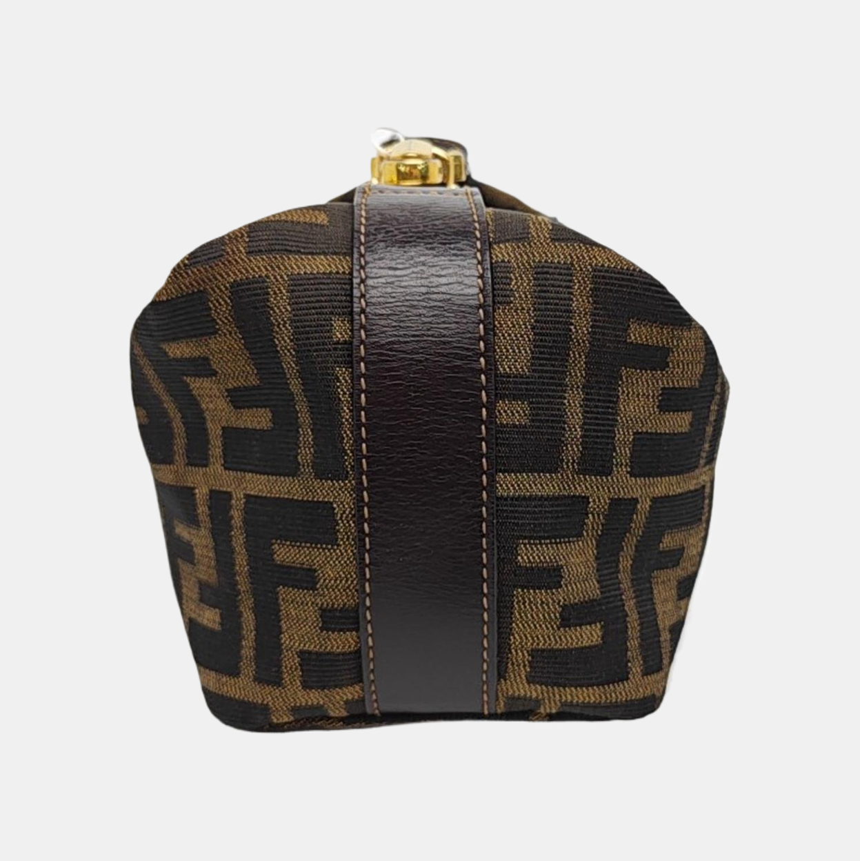 Canvas Top Handle Bag Brown