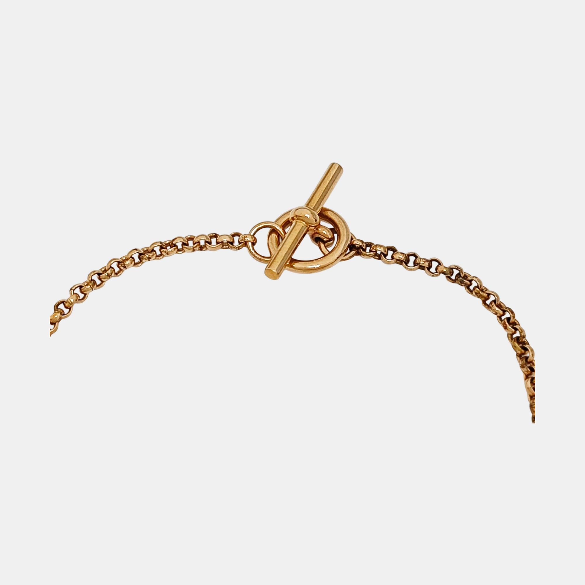 Hermes Ex-Libris 18k Rose Gold Bracelet