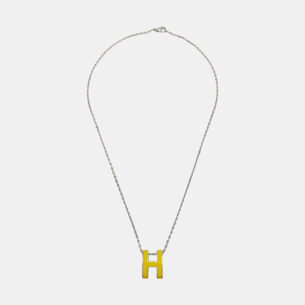 Pop H Metal Silver Necklace