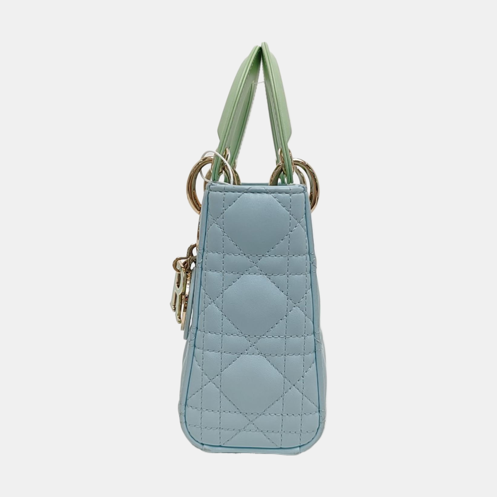 Lady Dior Mini Quilted Lambskin Blue