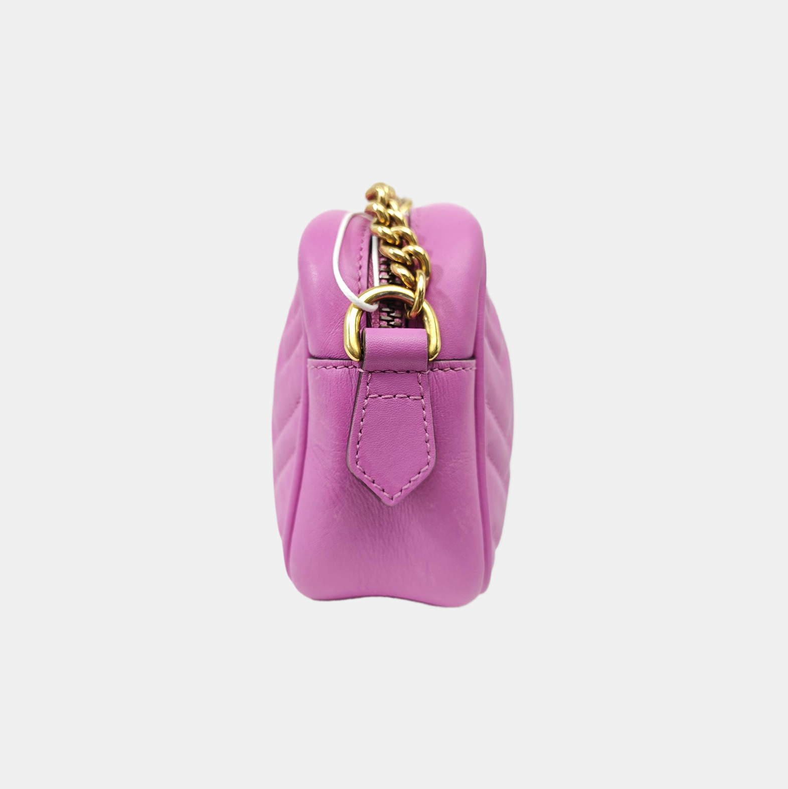 GG Marmont Mini Quilted Calfskin Purple