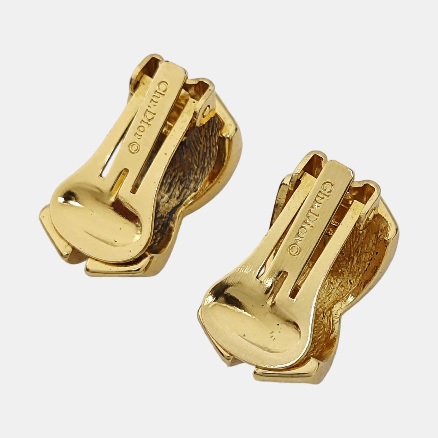 Metal Gold Clip On Earrings
