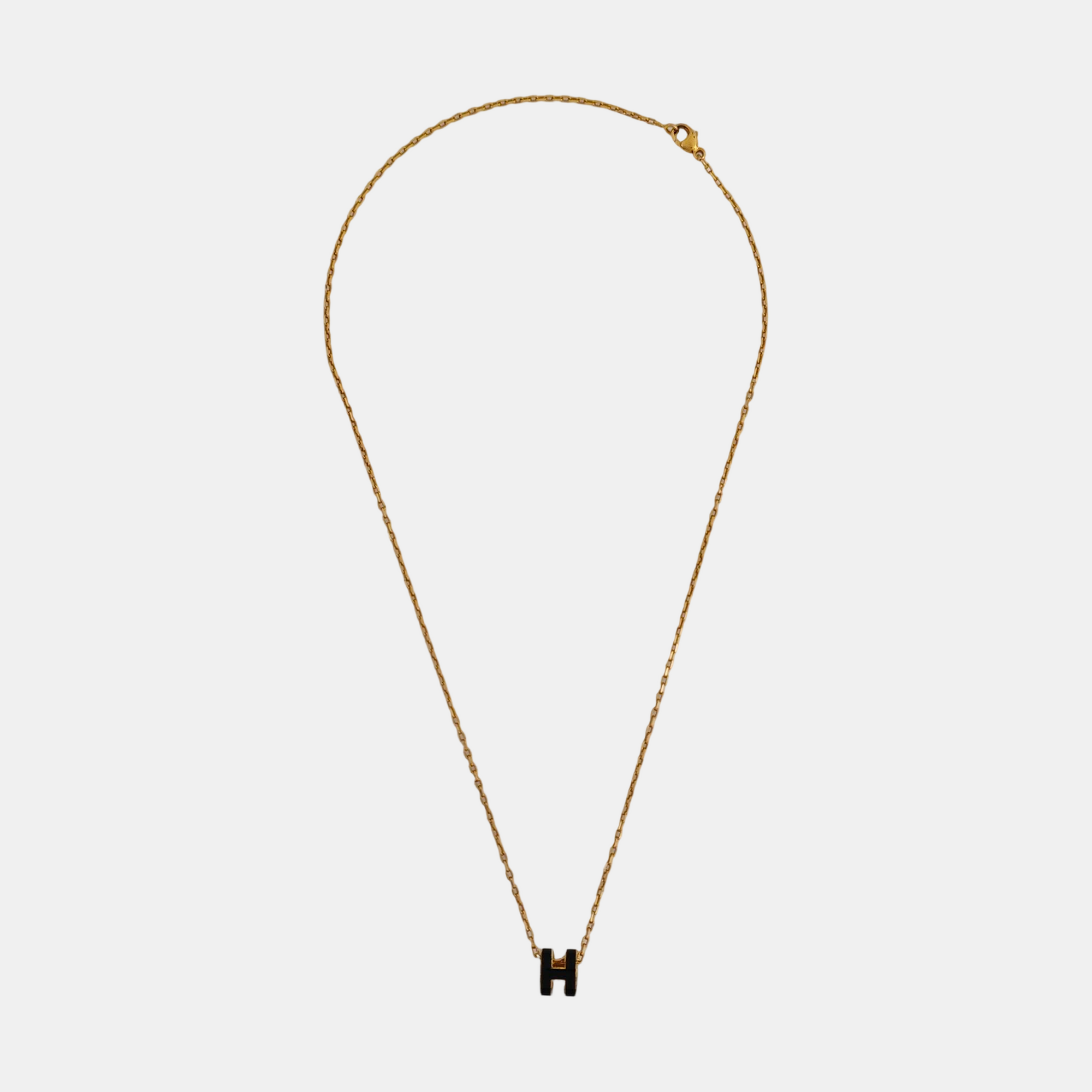 Pop H Metal Rose Gold Necklace