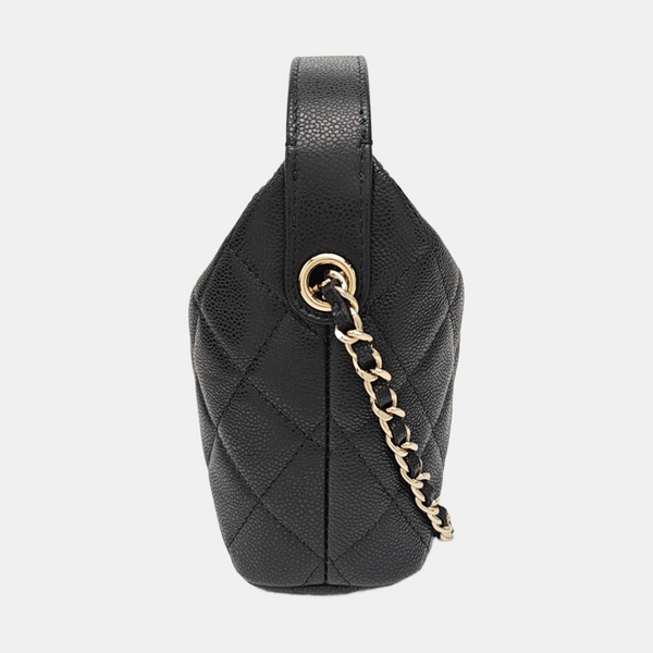 HOBO Quilted Grained Calfskin Black