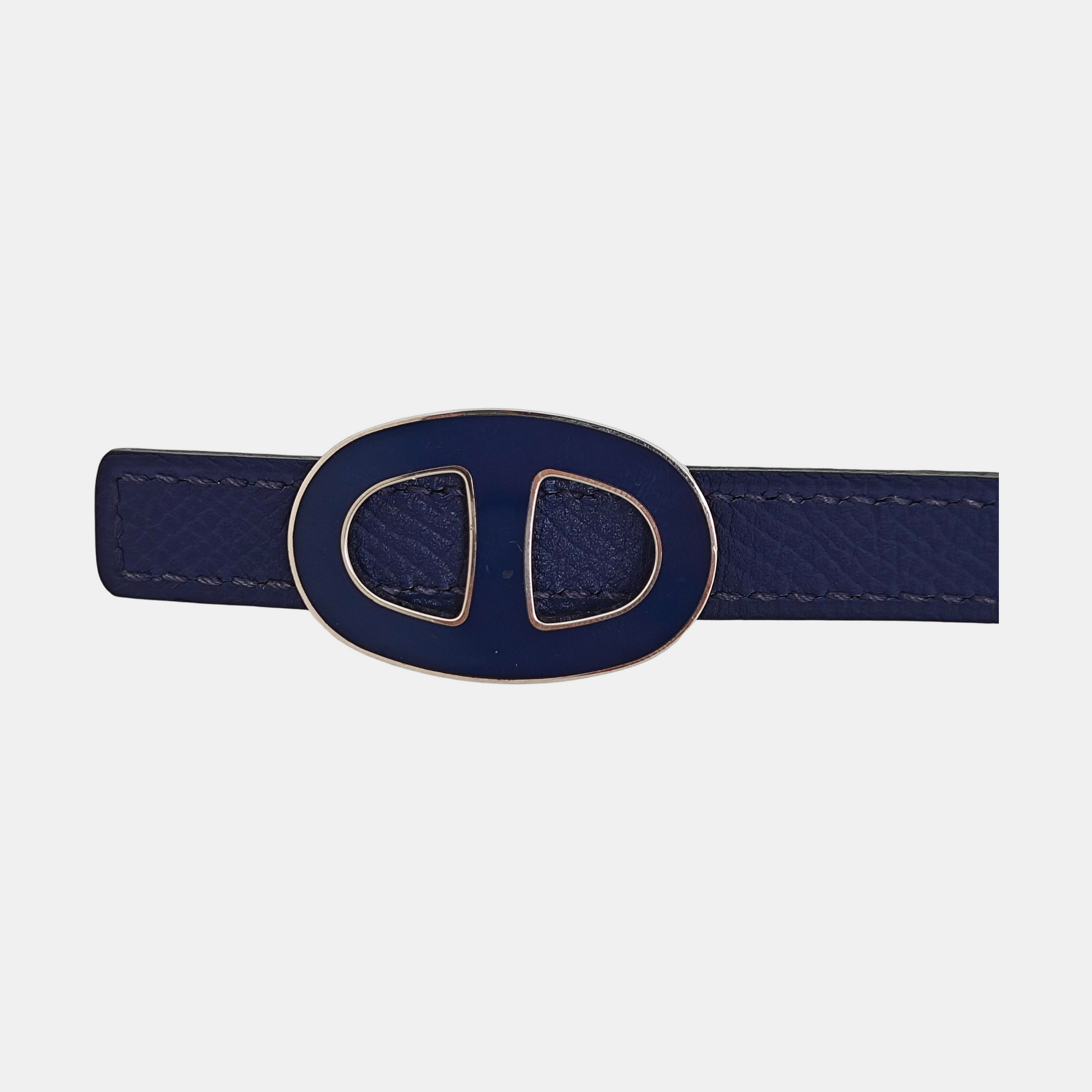 Leather Belt Blue
