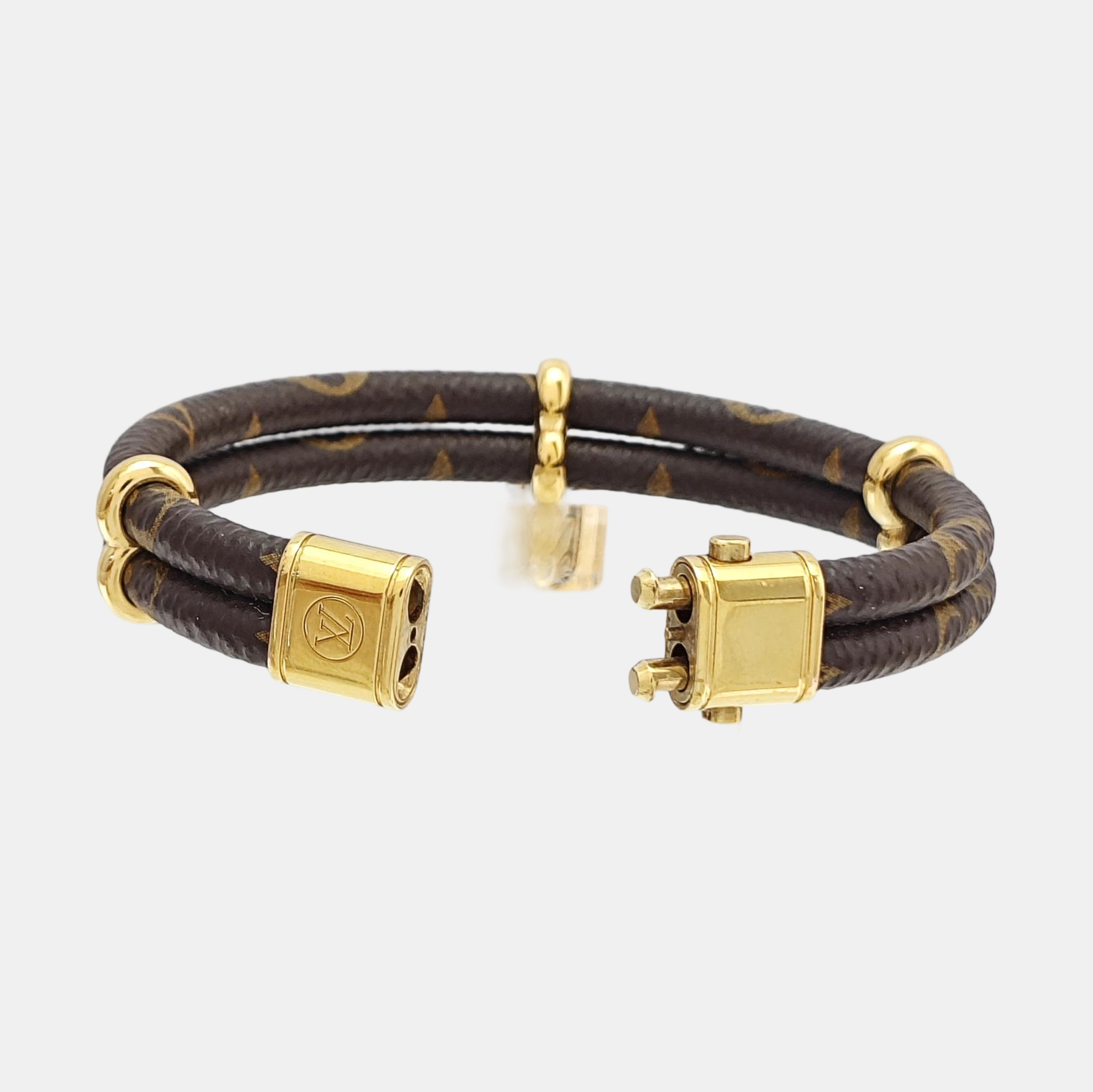 KEEP IT Coated Canvas Brown Bangle