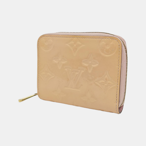 ZIPPY Monogram Patent Leather Yellow Wallet