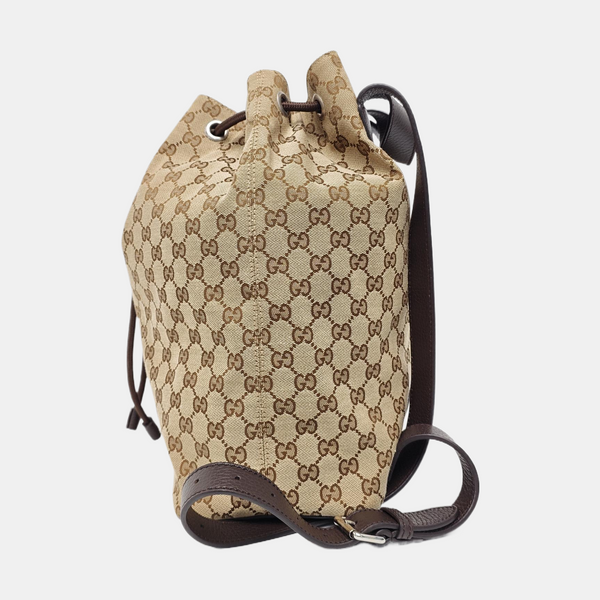 Monogram Canvas Backpack Beige