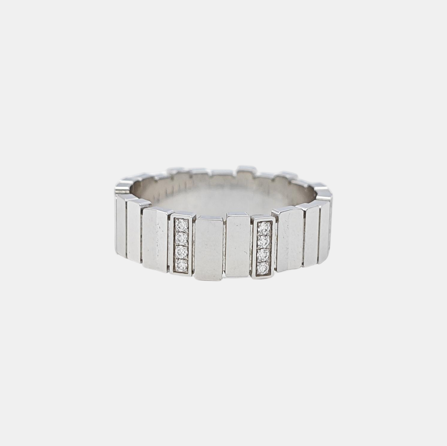 18k White Gold Silver Ring EU 54