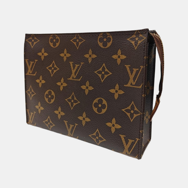 TOILET POCKET 19 Monogram Coated Canvas Brown