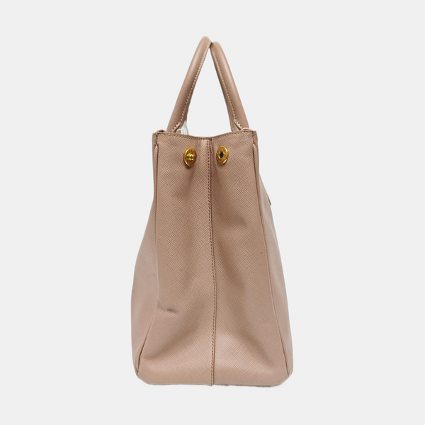 Galleria Large Saffiano Calfskin Pink