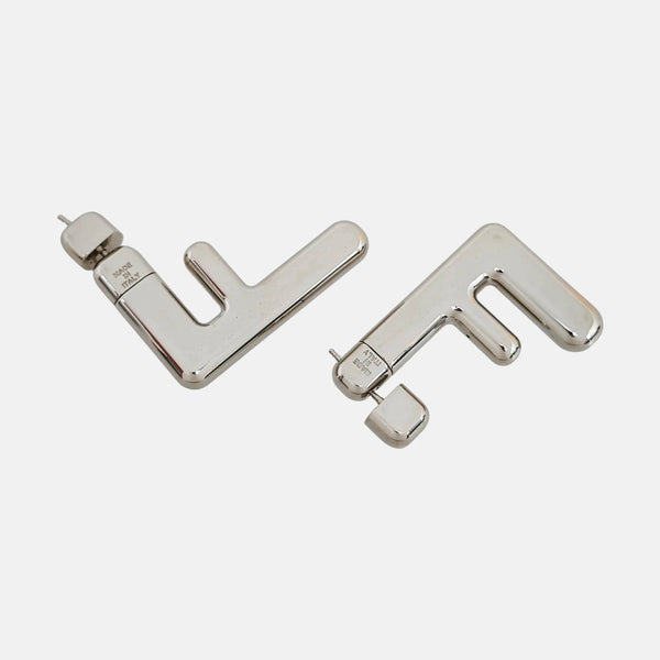 Metal Silver Stud Earrings